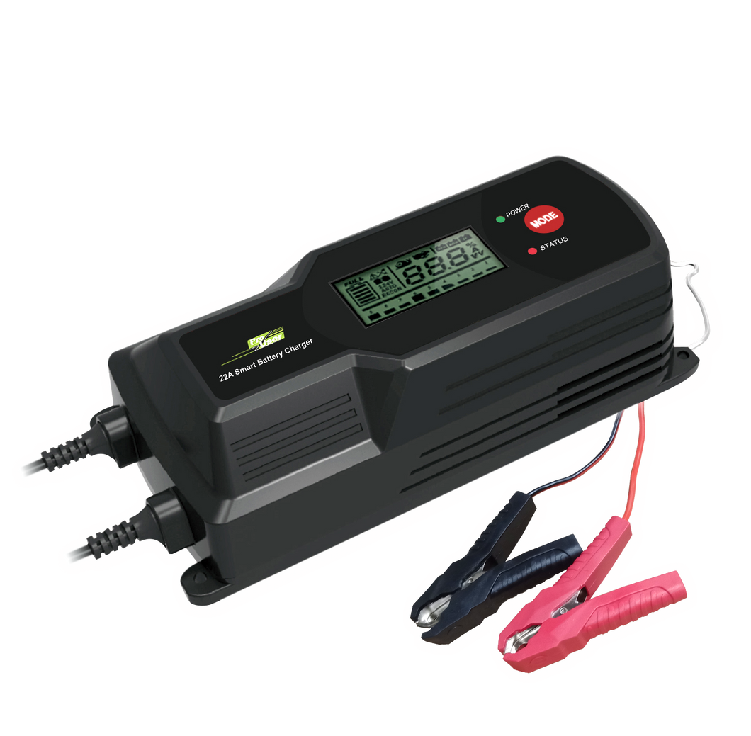 Pro User 22 Amp Smart Battery Charger - 12/24V