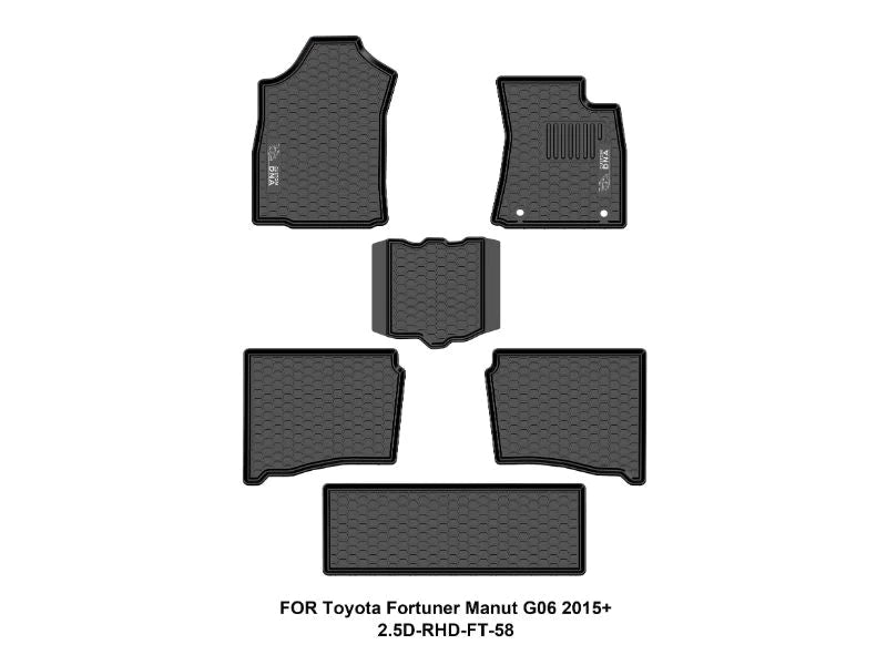 Custom DNA Fortuner Manual Gd6 2015+ Black Mat Set