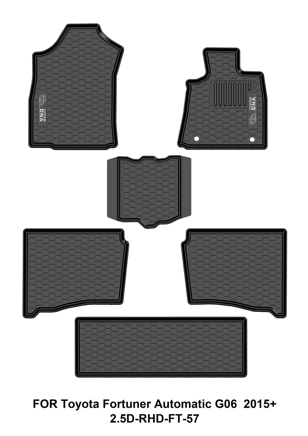 Custom DNA Fortuner Automatic GdD6 2015+ Black Mat Set