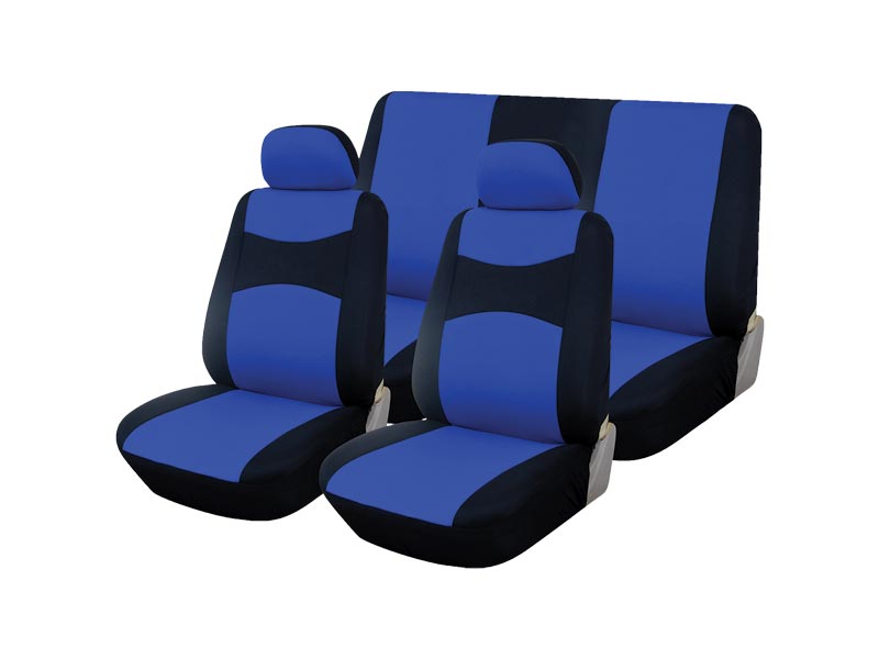 Autogear 6 Piece Black/Blue Promo Seat Cover Set