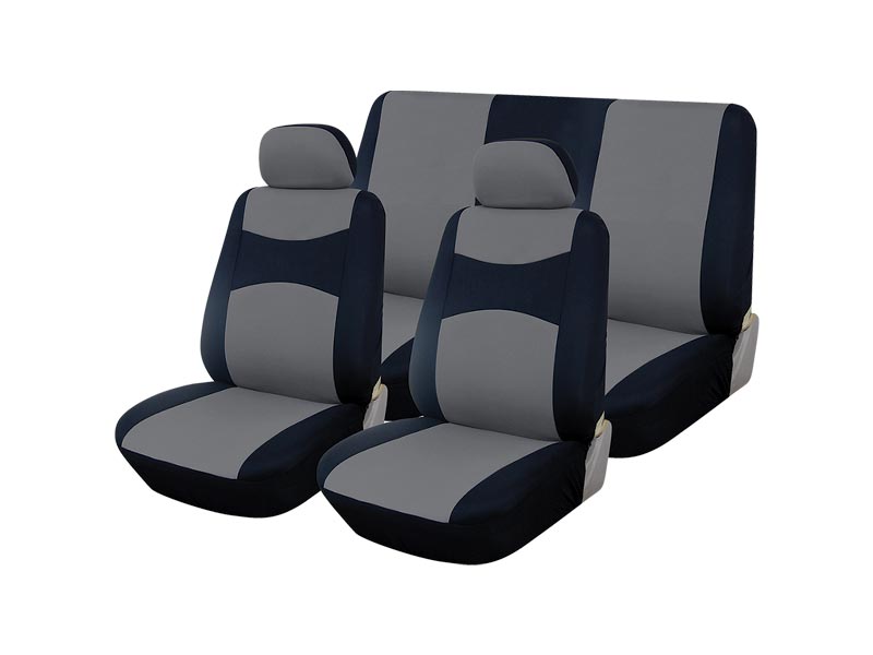 Autogear 6 Piece Black/Grey Promo Seat Cover Set
