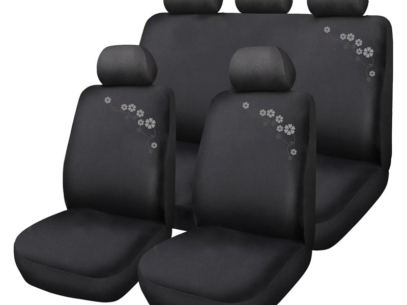 Autogear 11 Piece Black Adelaide Seat Cover Set