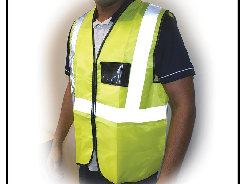 Autogear Reflective Vest XL Zipper & ID Pocket